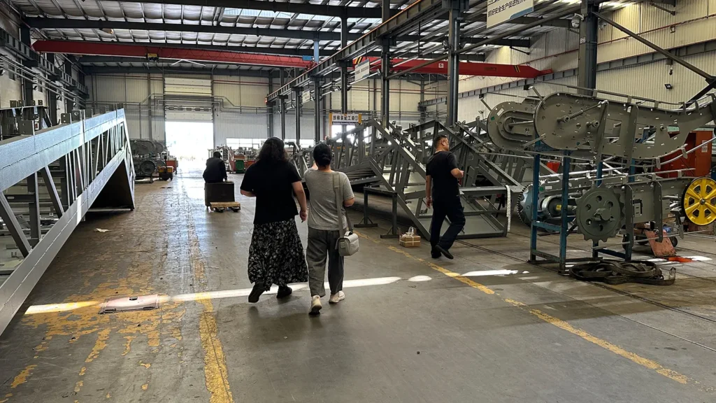SourceEyes third party sourcing agent team inside a supplier factory in China